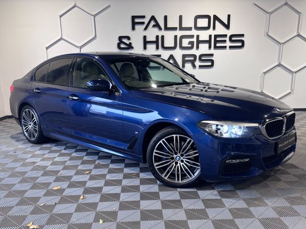 BMW 5-Series Saloon, Petrol Plug-in Hybrid, 2017, Blue