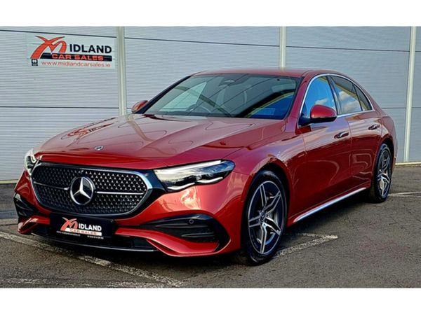 Mercedes-Benz E-Class Saloon, Diesel Hybrid, 2024, Red