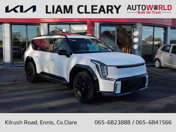 Kia EV9 SUV, Electric, 2026, White