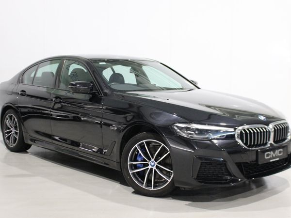 BMW 5-Series Saloon, Petrol Hybrid, 2022, Black