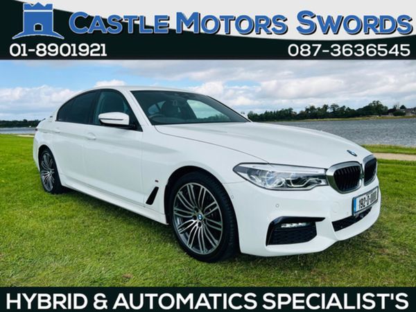 BMW 5-Series Saloon, Petrol Plug-in Hybrid, 2019, White
