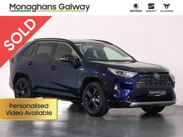 Toyota RAV4 Estate, Petrol Hybrid, 2021, Blue