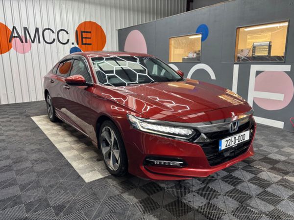 Honda Accord Saloon, Petrol Hybrid, 2022, Red