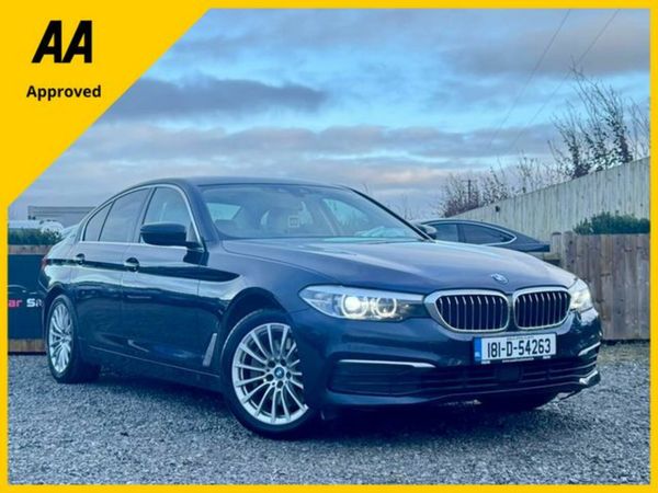 BMW 5-Series Saloon, Petrol Plug-in Hybrid, 2018, Blue
