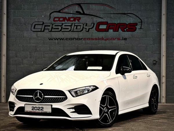 Mercedes-Benz A-Class Saloon, Petrol Hybrid, 2022, White