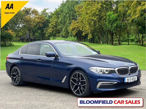 BMW 5-Series Saloon, Diesel, 2019, Blue