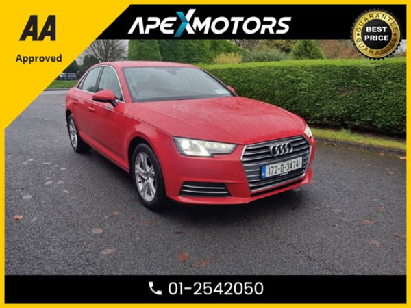 Audi A4 Saloon, Petrol, 2017, Red