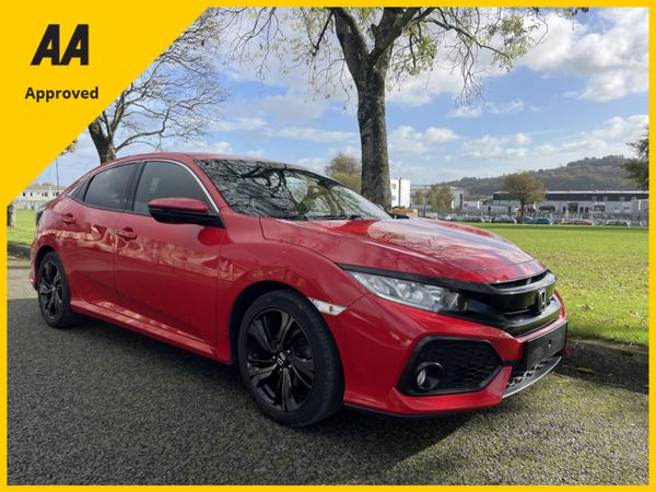 Honda Civic Hatchback, Petrol, 2018, Red