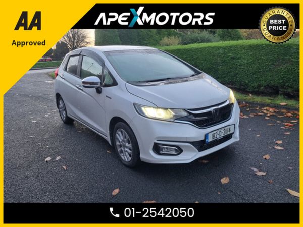 Honda Fit Hatchback, Petrol Hybrid, 2018, White