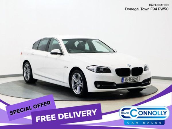 BMW 5-Series Saloon, Diesel, 2016, White