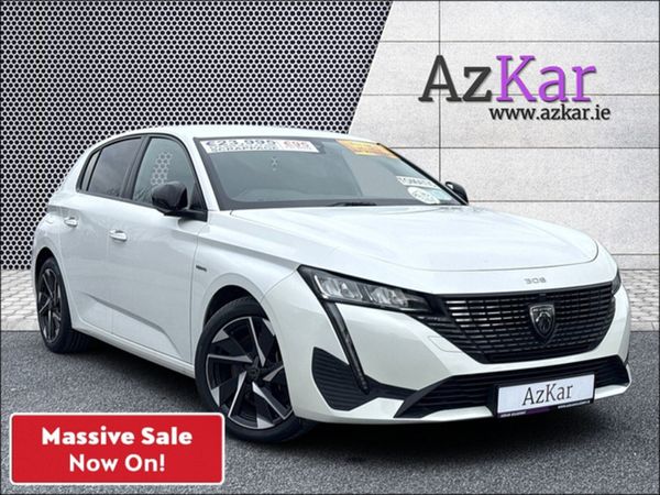 Peugeot 308 Hatchback, Petrol Plug-in Hybrid, 2022, White