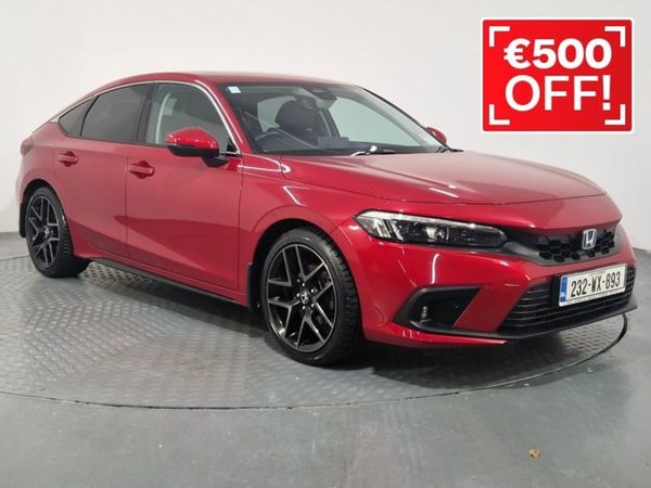 Honda Civic Hatchback, Petrol Hybrid, 2023, Red