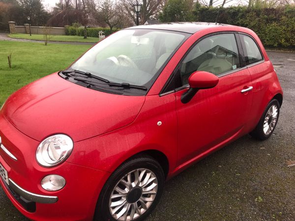 Fiat 500 Hatchback, Petrol, 2015, Red