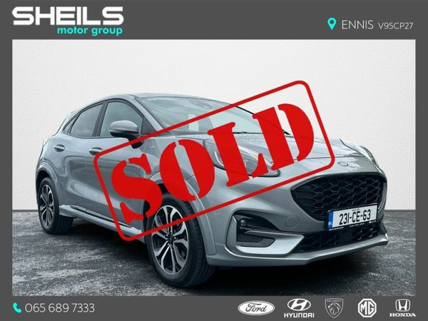 Ford Puma SUV, Petrol Hybrid, 2023, Grey