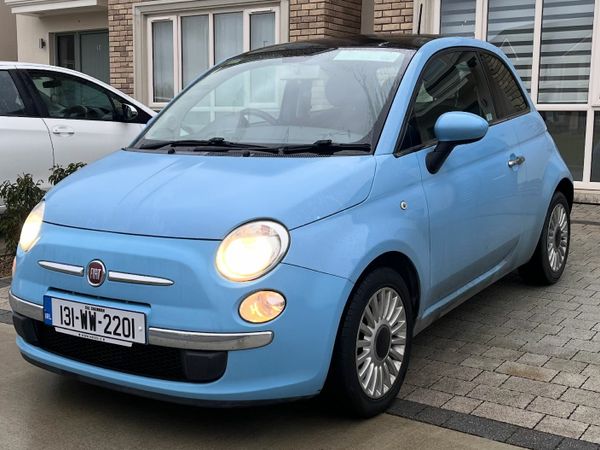 Fiat 500 Hatchback, Petrol, 2013, Blue