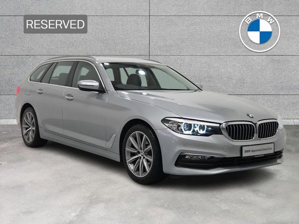 BMW 5-Series Estate, Diesel, 2018, Silver