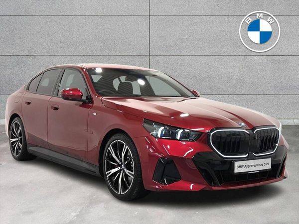 BMW 5-Series Saloon, Petrol Plug-in Hybrid, 2025, Red