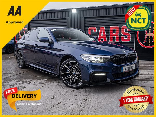 BMW 5-Series Saloon, Petrol Plug-in Hybrid, 2018, Blue