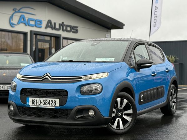 Citroen C3 Hatchback, Petrol, 2018, Blue