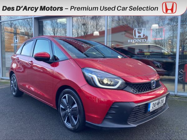 Honda Jazz Hatchback, Petrol Hybrid, 2024, Red