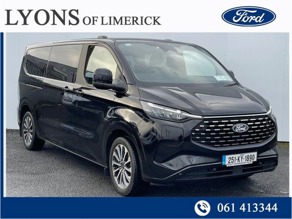 Ford Tourneo Custom MPV, Petrol Plug-in Hybrid, 2025, Black