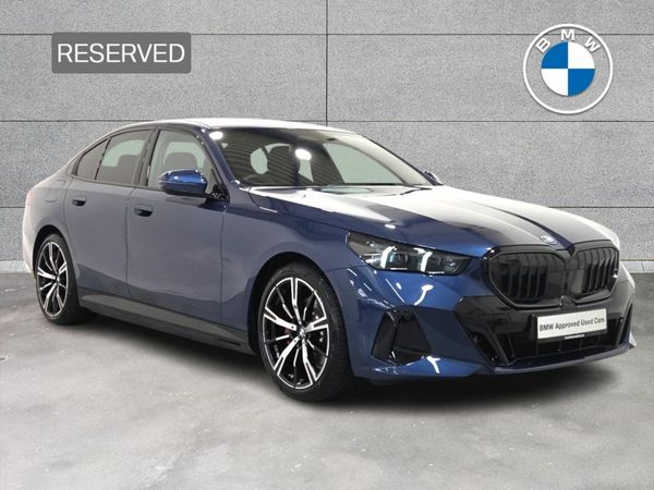 BMW 5-Series Saloon, Petrol Plug-in Hybrid, 2025, Blue