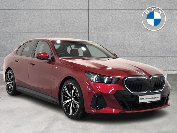 BMW 5-Series Saloon, Petrol Plug-in Hybrid, 2025, Red