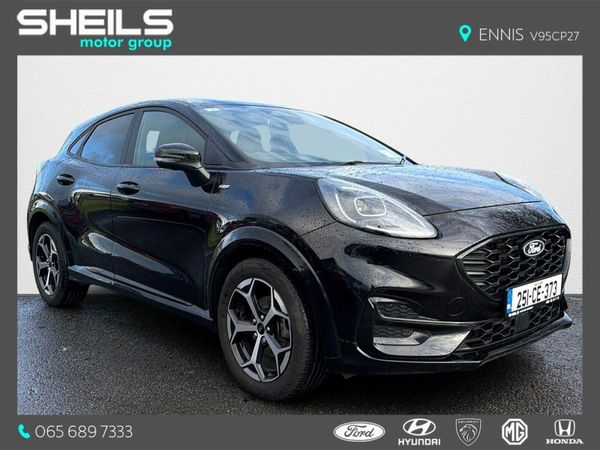 Ford Puma SUV, Petrol Hybrid, 2025, Black