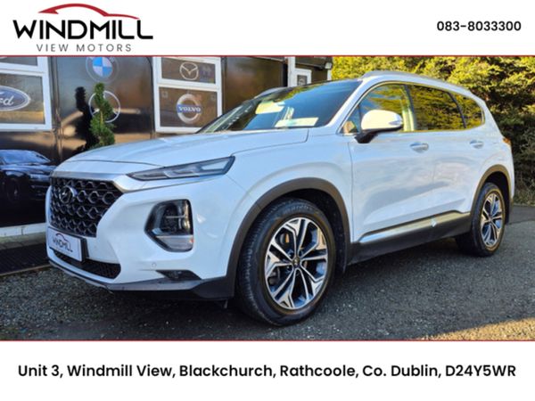 Hyundai Santa Fe SUV, Diesel, 2019, White