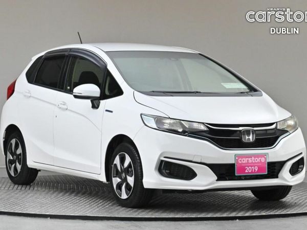 Honda Fit Hatchback, Petrol Hybrid, 2019, White
