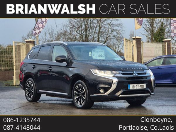 Mitsubishi Outlander Estate, Petrol Hybrid, 2016, Black