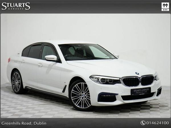 BMW 5-Series Saloon, Petrol Plug-in Hybrid, 2019, White