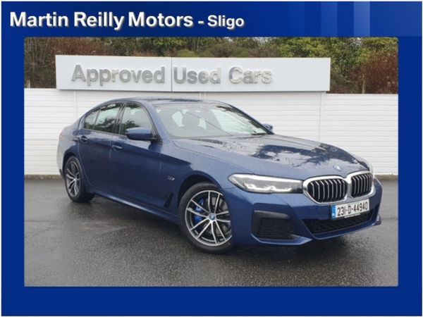BMW 5-Series Saloon, Petrol Plug-in Hybrid, 2023, Blue