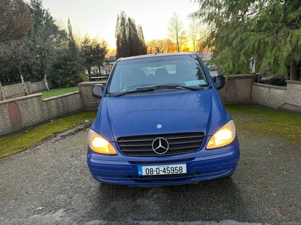 Mercedes-Benz Vito Van With Side Windows, Diesel, 2008, Blue