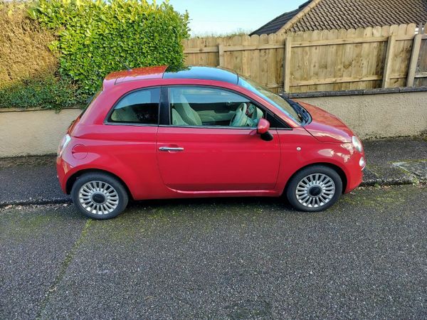Fiat 500 Hatchback, Petrol, 2012, Red