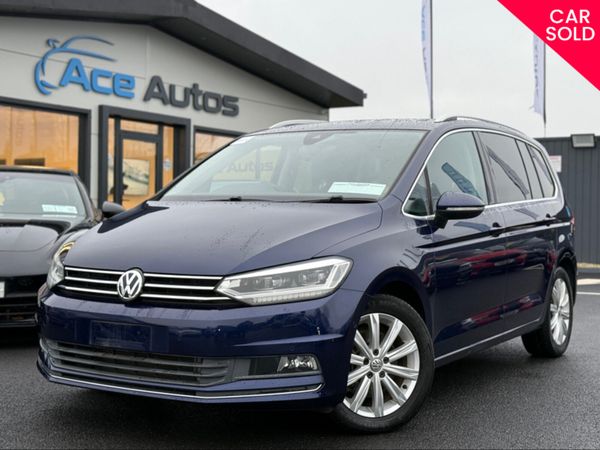 Volkswagen Touran MPV, Diesel, 2018, Blue