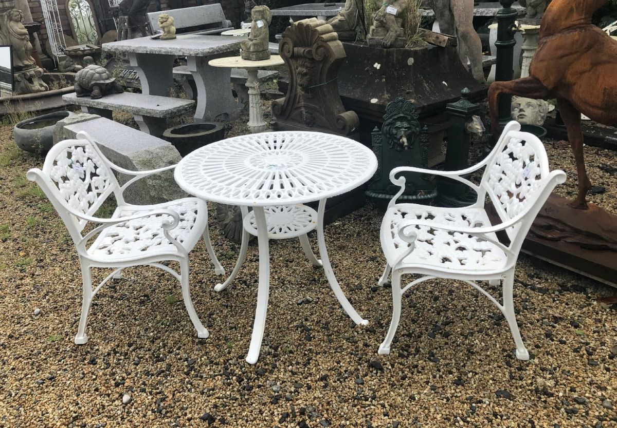 Second hand cast iron deals garden furniture