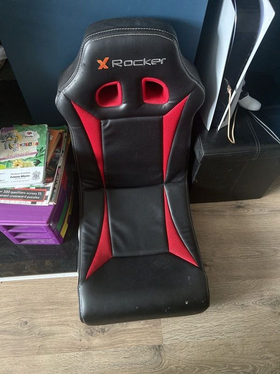 black rocker gaming chair for sale in Co. Dublin for 30 on DoneDeal