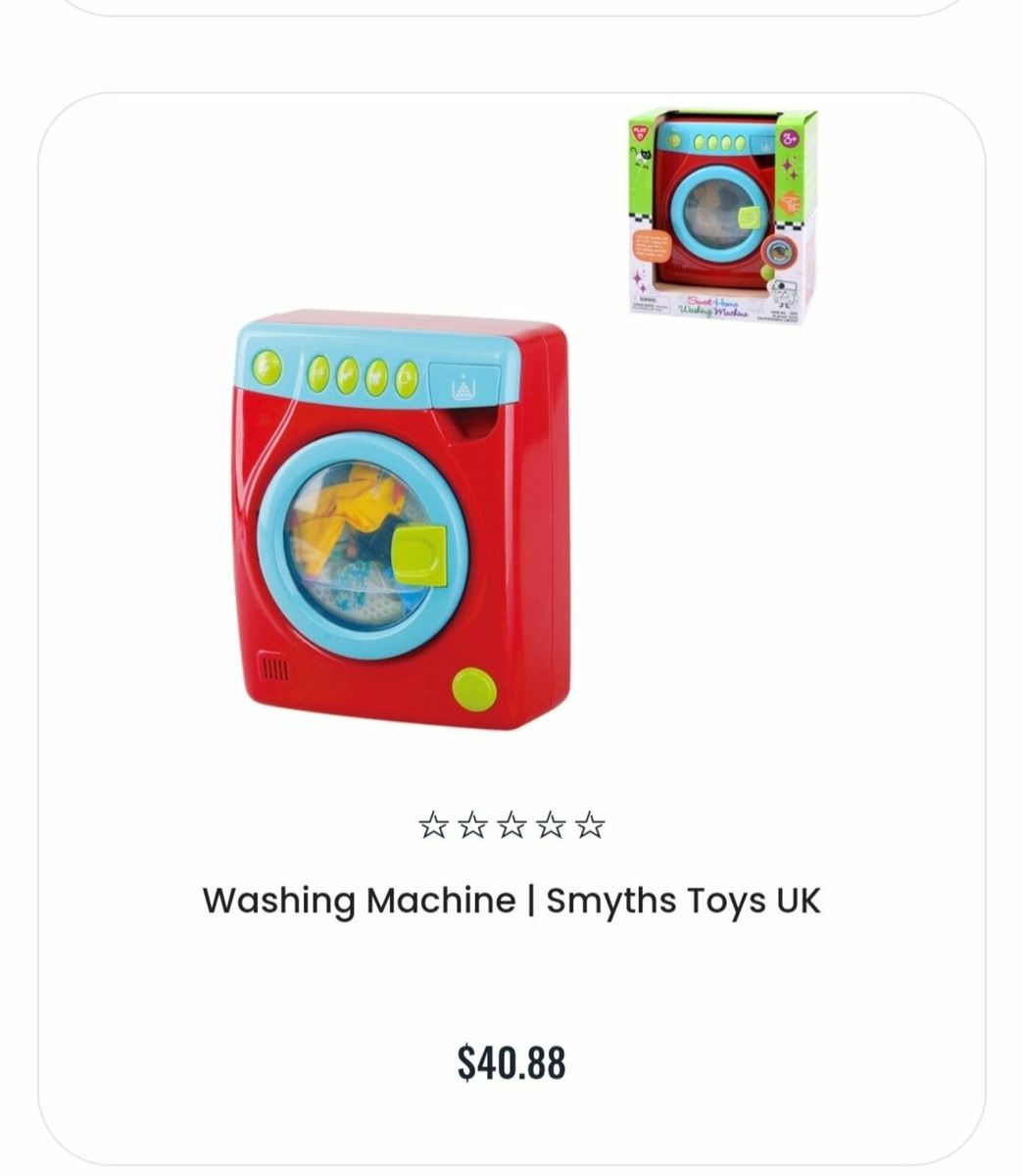 Smyths toy best sale washing machine