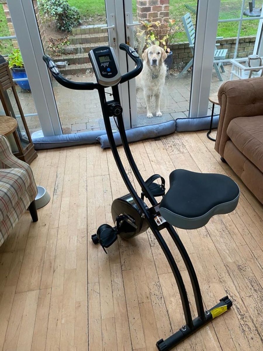 Roger black folding exercise best sale bike argos