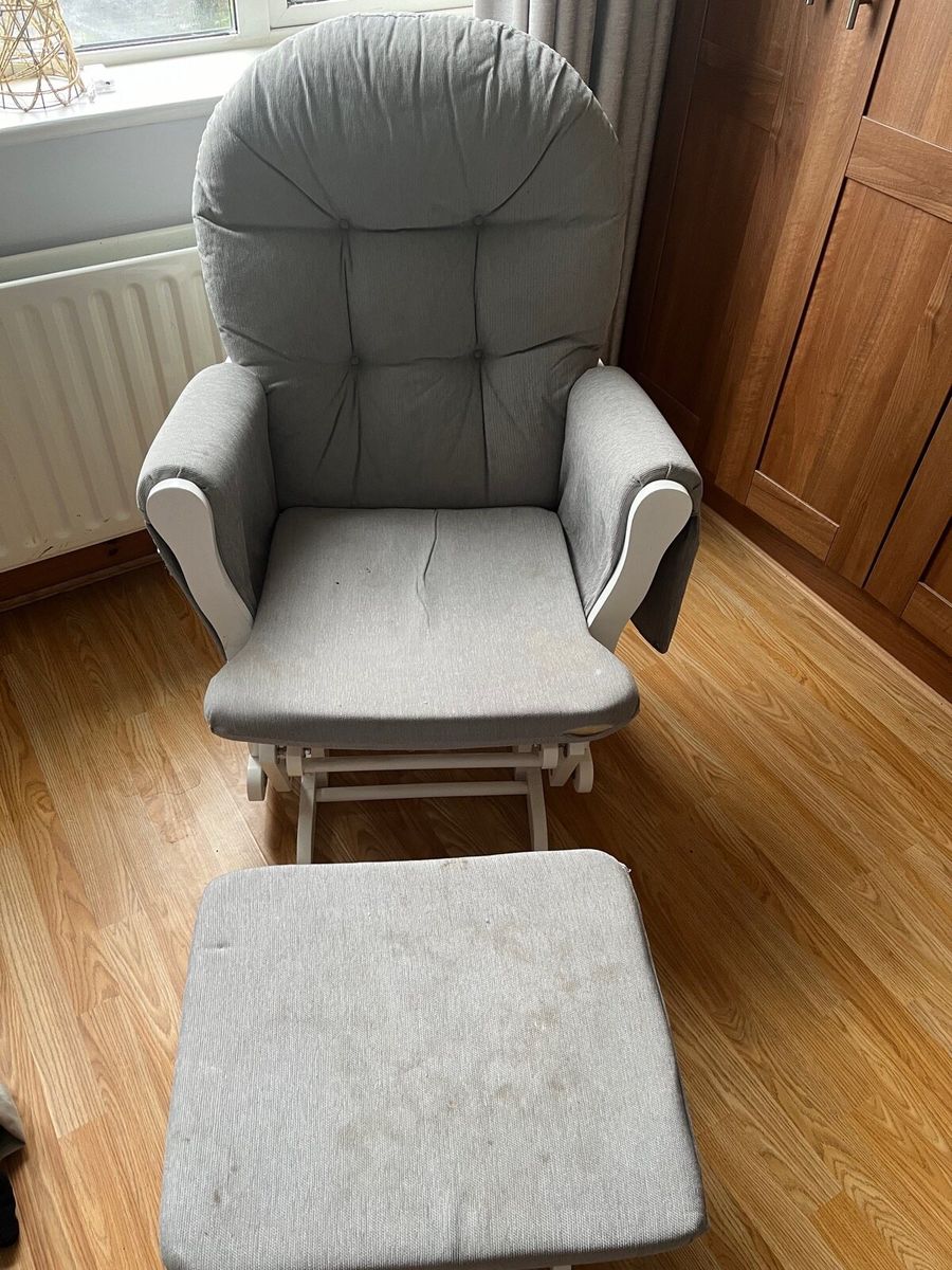 Babylo milan glider chair and footstool hot sale