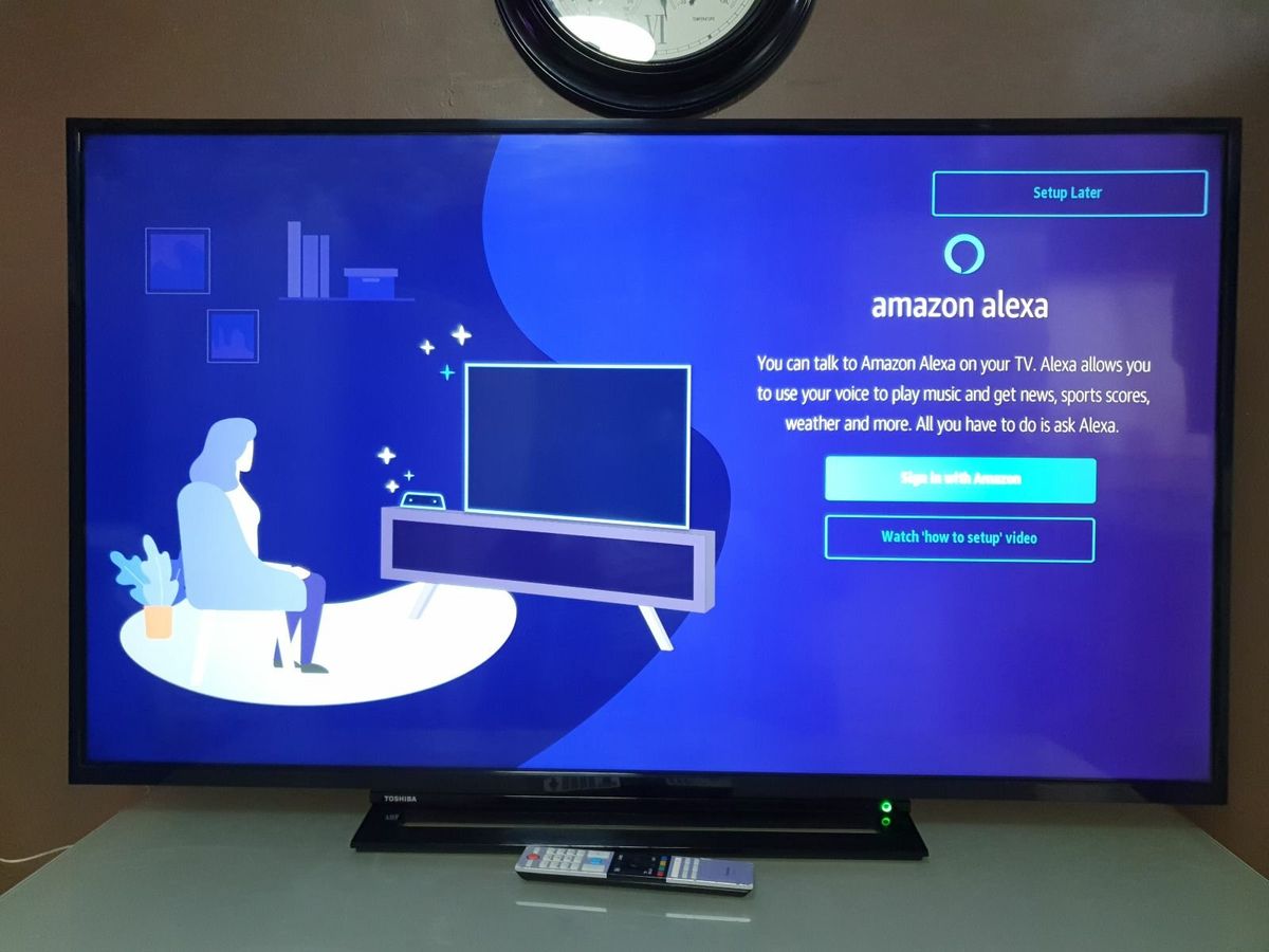 How to setup toshiba tv store with alexa