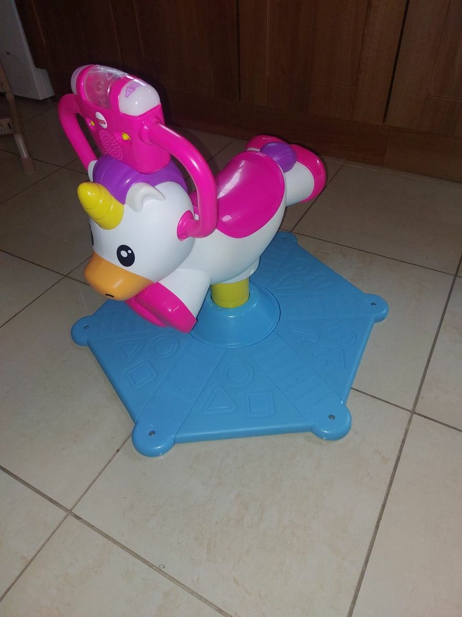 Fisher price bounce and cheap spin unicorn