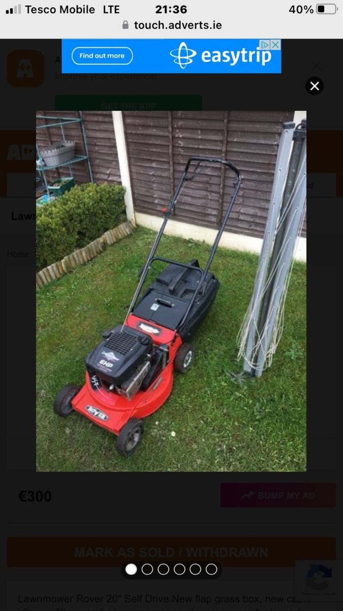 Tesco lawn mowers online in store