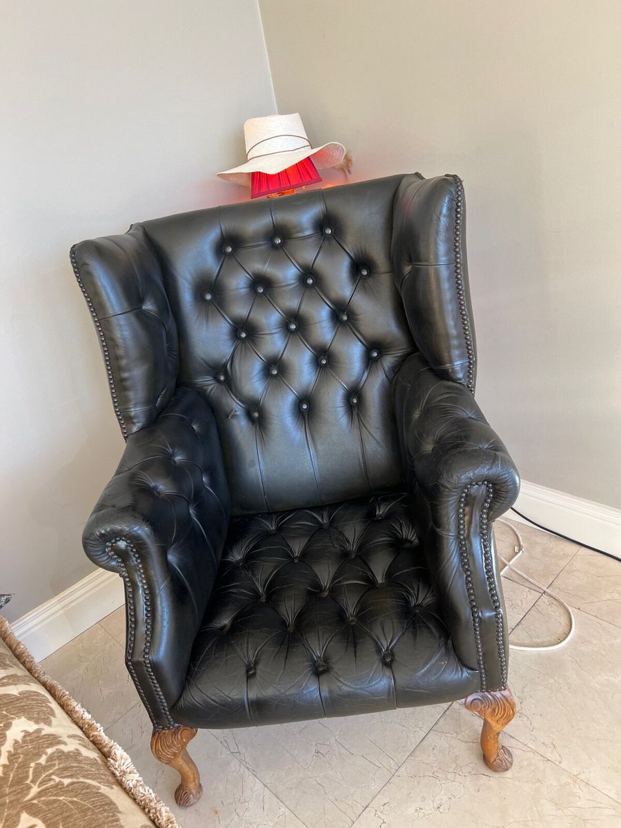 Second hand wing chair store for sale