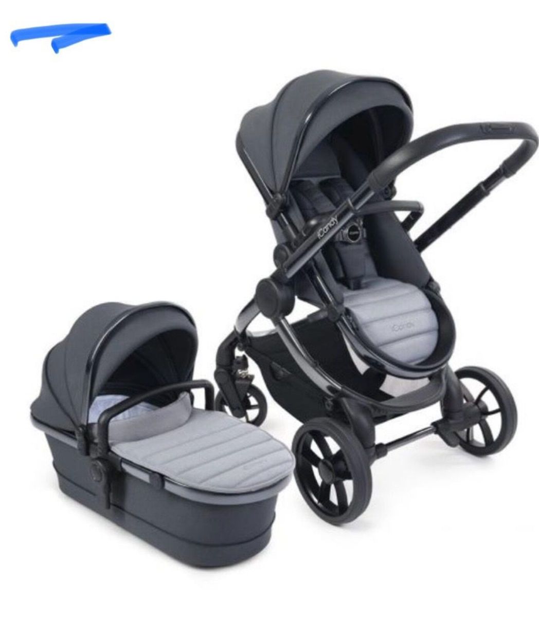 Icandy double cheap pram adapters