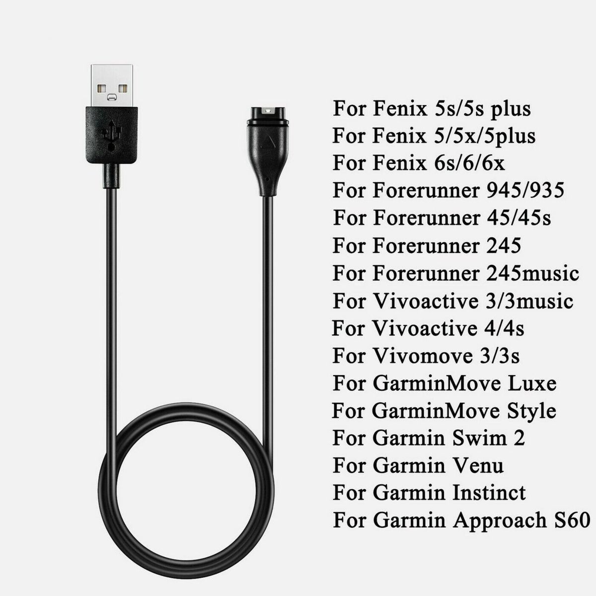 Garmin vivoactive 3 music best sale charging cable