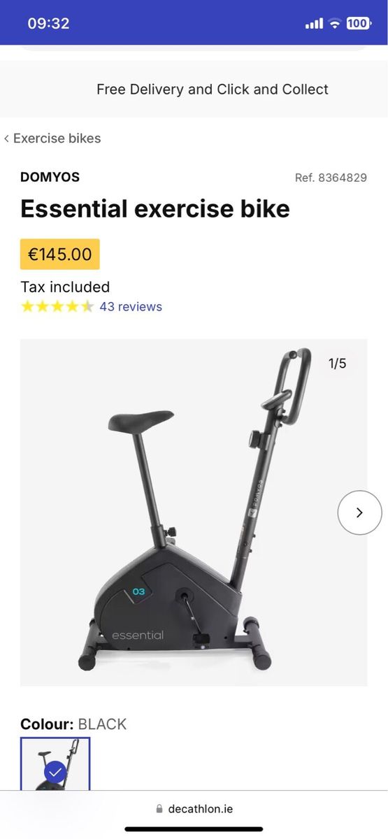 Exercise bike decathlon ireland sale