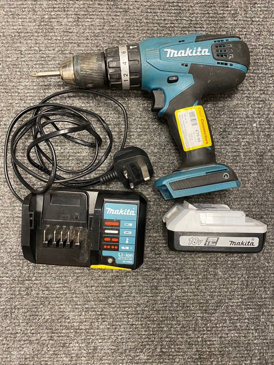 Makita hp457d battery and charger sale