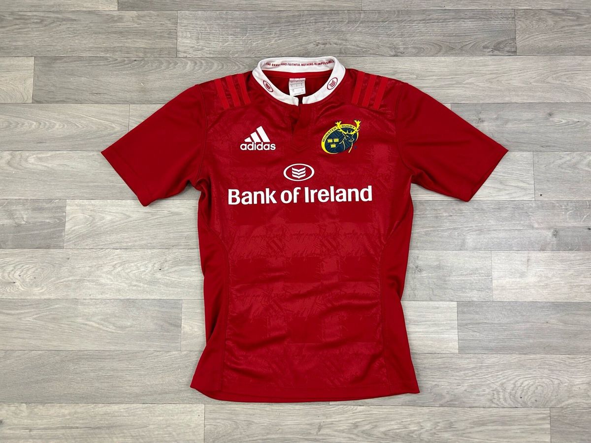 Adidas Munster Rugby Bank Of Ireland ユニ MUNSTER RUGBY CLUB Adidas Bank of Ireland Jersey, Men's Size